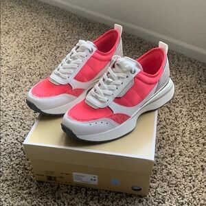 MICHAEL Michael Kors Pink and White Sneakers